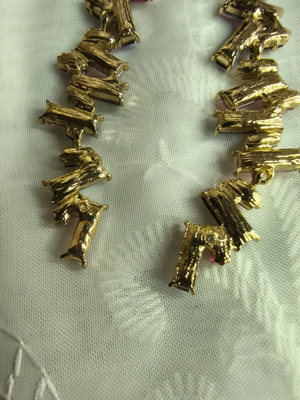 Gold Tone Multi - Color Glass Rhinestone Earrings